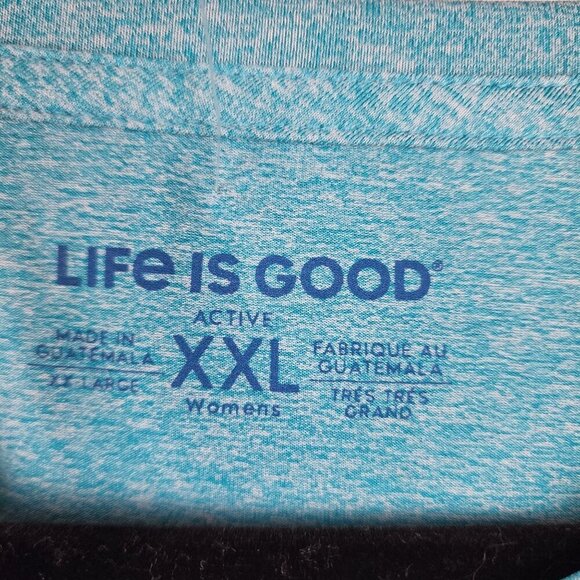 Life Is Good women's XXL long sleeve performance shirt 3 beach chairs Americana - Picture 4 of 9